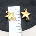Golden star-shaped magnetic jewelry clasp for DIY bracelet and necklace accessories - KC Gold Star Shape Style (19853) / 21*15mm