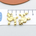Ciondoli a forma di barboncino in oro antico per la creazione di gioielli fai da te - Cane Peloso (20558)