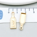 Goldfarbener Flaschenanhänger mit GIN-Gravur für die DIY-Schmuckherstellung - KC Gold Flasche (20809)