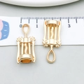 Goldfarbener Flaschenöffner-Anhänger für DIY-Schmuck mit Maßband zur Größenbestimmung - KC Gold Öffner (20819)
