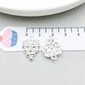 Silberne Legierungsanhänger in Trauben- und Weihnachtsbaumform für DIY-Schmuck - Hellsilber Weintrauben (20803)