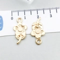 Pendentifs en alliage doré en forme de marguerite avec règle pour création de bijoux - Fleur (20508) / 21*11mm