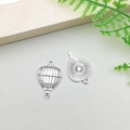 Antique silver hot air balloon metal charm pendants for DIY jewelry making - Hot Air Balloon (2954)