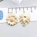 Pendentif tournesol en alliage doré pour bijoux DIY, taille de 20 mm de diamètre - Tournesol (20511) / 18*15mm