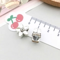Perlina distanziatrice a fiore argento vintage per gioielli DIY, charm in lega 1cm - Girasole Stile 2 (15678)