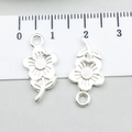 Silver sunflower flower alloy pendant charm for DIY jewelry making set of 2 pieces - Flower (20452)