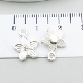 Silver alloy sunflower flower pendant charm for DIY jewelry making, 1.2cm diameter - Small Flower (20459)