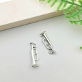 Silver trumpet musical instrument alloy charms for DIY jewelry and earring making - Trumpet Style (9161)