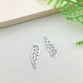 Silver alloy hollow wing pendants for DIY earrings and handmade jewelry making - Wing Style (B116)