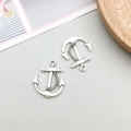 Set of two antique silver anchor pendants for DIY jewelry making and bracelets - Antique Silver Anchor 20*22mm (3837)