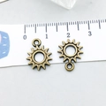 Antique bronze sun star moon pendant charm for DIY jewelry necklace making - Antique Bronze Sun (20857)