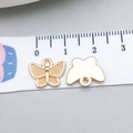 Pendentif papillon doré en alliage avec texture maillée pour bijoux DIY de 1,3 cm - Papillon Or KC (18275) / Or KC