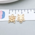Pendentif papillon doré en alliage pour création de bijoux DIY avec mesure de 1,5 cm - Papillon Or KC (20133) / Or KC