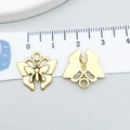 Pendentif papillon doré en alliage pour bijoux DIY, breloque 20mm avec échelle - Papillon Or Antique (20166) / Or antique