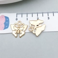 Lot de deux breloques papillon dorées pour la création de bijoux DIY - Papillon Or KC (20138) / Or KC