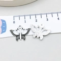 Breloques papillon en alliage argent rétro pour bijoux DIY avec échelle de taille 20mm - Papillon Argent Antique (7627) / Argent antique