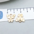 Pendentifs papillon dorés en alliage pour bijoux DIY, 1,2 cm avec texture en spirale - Papillon Or KC (20140) / Or KC