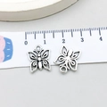 Pendentifs papillon en argent antique en alliage pour création de bijoux DIY - Papillon Argent Antique (8055) / Argent antique