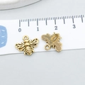 Pendentif abeille dorée en alliage pour bijoux DIY, 1,5 cm pour accessoires créatifs - Abeille en Or Antique (20173) / Or antique