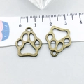 Antik-Bronzelegierung Katzenpfoten-Anhänger für DIY-Schmuckherstellung 20mm Größe - Antik-Bronze Katzenpfote 20*17mm (20609)