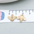 Pendentif abeille en or KC pour la fabrication de bijoux DIY bracelets et colliers - Abeille Or KC (20143) / Or KC