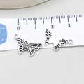 Pendentif papillon en alliage argent antique avec échelle de taille pour création DIY - Papillon Argent Antique (10422) / Argent antique