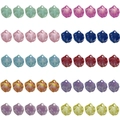 Colorful acrylic cabbage leaf petal pendants for DIY jewelry making in various colors - Mixed Iridescent Series (SN1126)