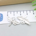 Pendentifs libellule en argent poli pour bijoux mesurés sur une règle graduée - Libellule Argent Brillant (20194) / Argent Brillant