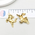 Pendentifs licorne en or antique pour bijoux DIY style western, breloques en alliage - 1 Pièce Poney Or Antique 24*20mm (19249)