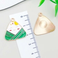 Groene emaille zongzi hanger voor DIY sieraden maken, 2,8cm legering accessoire - Groene Emaille Glimlach Zongzi (22892)