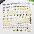 Mix aus 120 süßen Emaille Bienen und Blumen Anhängern für DIY Schmuckherstellung - Gemischte Tropföl Bienen Serie (SN814)