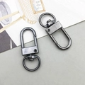 Gunmetal grey swivel lobster clasp hardware for DIY keychains and bag accessories - Gun Black