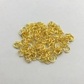 Confezione da 15g di anellini aperti in lega d'oro lucido per collane e gioielli fai da te - Anello Aperto Dorato