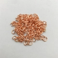 Anellini aperti in lega oro rosa lucido per creazione gioielli e connettori fai da te - Oro Rosa
