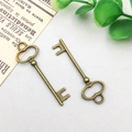 Retro bronze alloy key pendant for DIY jewelry making featuring a vintage ornate design - 14x40mm / Vintage Key Style (537)