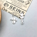 Antique silver violin and musical note pendants for jewelry making accessories - Antique Silver Violin Style