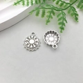 Antique silver alloy beer bottle cap pendant with star engraving for DIY jewelry - BEER Bottle Cap Style (12141)