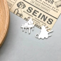 Antique silver alloy piano pendant for DIY jewelry making with realistic details - Antique Silver Piano Style