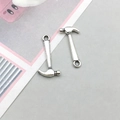 Antik-Silber Anhänger in Hammerform aus Legierung für DIY-Schmuck und Ketten - Antik Silber Hammer (11212)