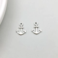Antique silver anchor pendant charms made of alloy for DIY jewelry necklace making - Small Anchor (10*13mm-11318)