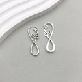 Anhänger Unendlichkeitssymbol in Altsilber mit Love Schriftzug Design - Love-Buchstaben Unendlichkeitsstil (6853)
