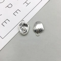 Antique silver baseball glove charms set for DIY jewelry making and pendants - Antique Silver Baseball Glove (15x21mm)