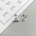 Antique silver baseball and crossed bats alloy pendant for DIY jewelry making - Antique Silver Baseball Bat (13x18mm)