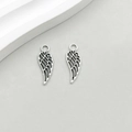 Pendentifs ailes creuses en alliage argent antique pour bijoux DIY et accessoires - Style d'Aile Creuse en Argent Antique (11420)