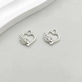 Ensemble de pendentifs cœur et aile en alliage argent antique pour bijoux DIY - Style Cœur Aile Argent Antique (13333)