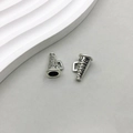 Ciondoli a megafono in argento antico con incisione Cheer Leader per gioielli fai da te - Megafono della Squadra di Cheerleading e Ginnastica / 13*15mm