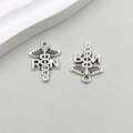 Antique silver RN caduceus medical charms for nursing jewelry making and DIY crafts - Letter Medical RN Caduceus (12149) / 15*20mm