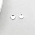 Pendentif cœur évidé en argent antique pour la création de bijoux DIY - Un Cœur Pêche En Argent Antique (8*7 Mm) - 04 G - 13341