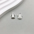 Ciondoli a megafono in argento antico opaco per la creazione di gioielli fai-da-te - Megafono di Cheerleading Sportivo / 10*10mm