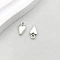 Antique silver hollow heart pendant accessory for DIY jewelry necklaces and bracelets - Small Antique Silver Heart (11267) / 7*13mm